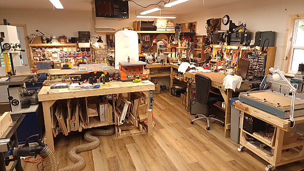 Older picture of the shop. Main Section