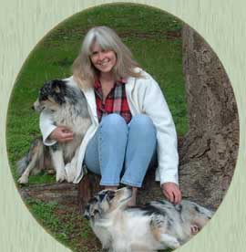 Me with Courtney (in my arms) and Trouble (lying down)