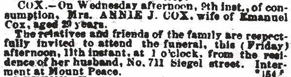 Obit - Annie Cox.jpg (75057 bytes)