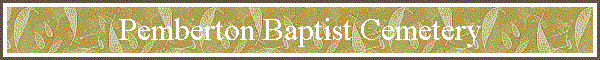 Pemberton Baptist Cemetery