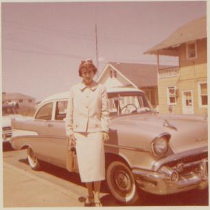 ma & her chevy 1958.jpg (13073 bytes)