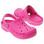 fichsia crocs