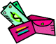wallet with money