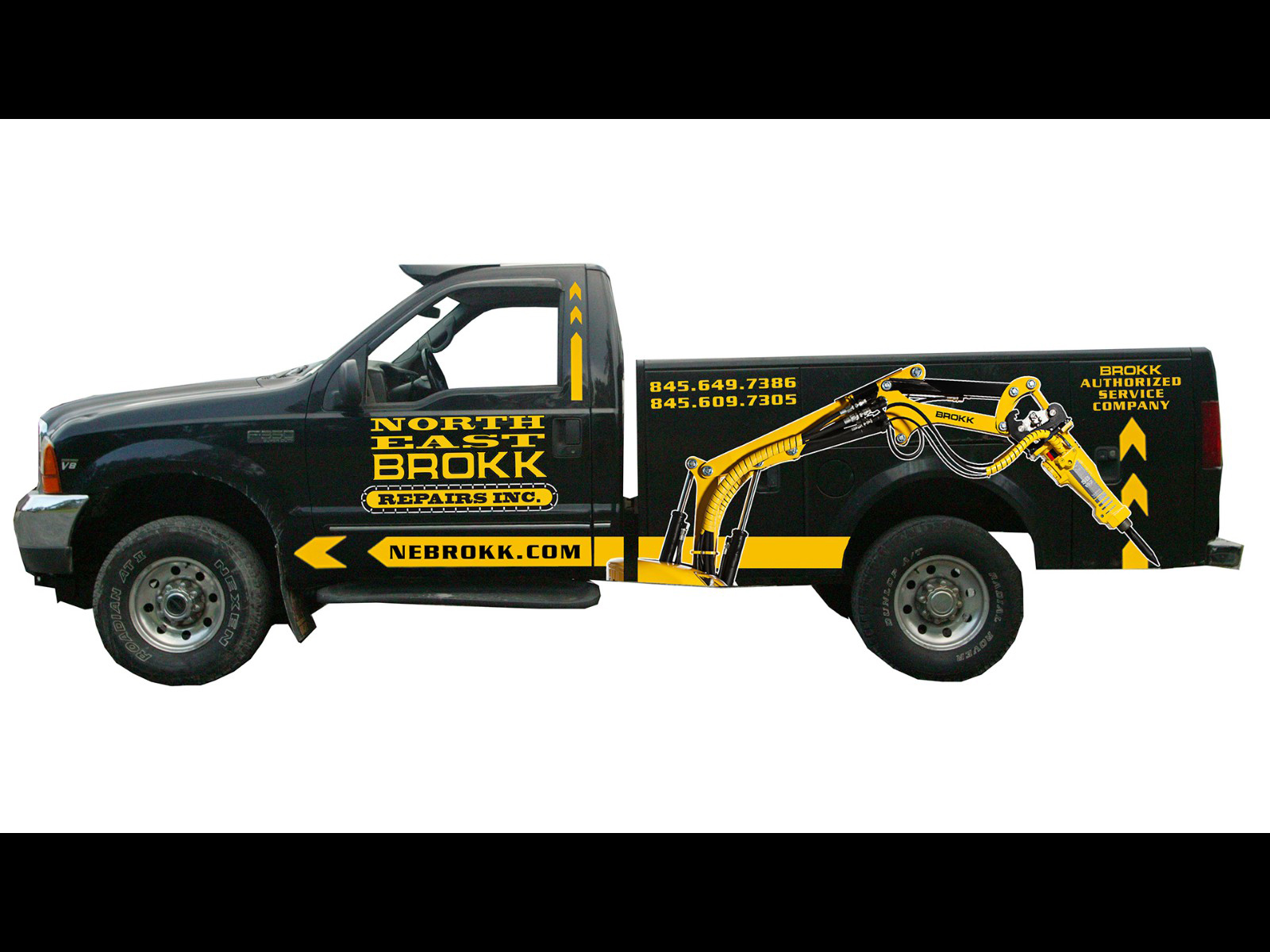 North East Brokk Repairs Truck Wrap