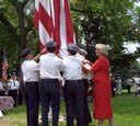 Massive New Flag Raised at Westfield Center.