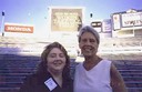 Cele with Aide Carla Moran at Rose Bowl