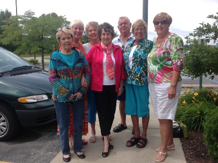 Front Row, Left to Right: Rita Svec, Nancy Haberland, Patti Essig Koslowski, Rita Wright - Back Row, Left to Right: Michelle Foltz, Anne Jones, Werner Koslowski