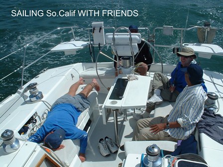 Here we are sailing with some of our friends.
