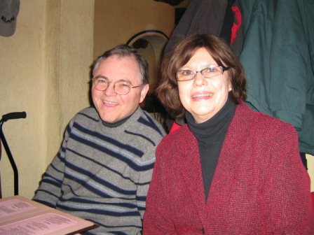John dining out with his wife Daphne