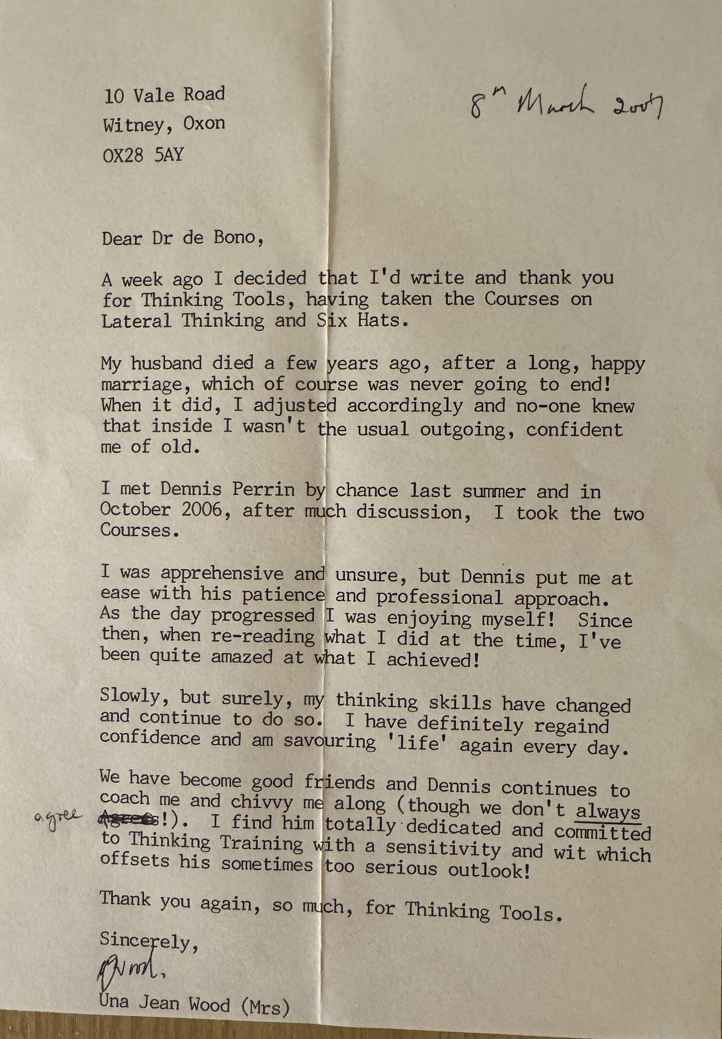 Una letter