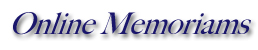 Online Memoriams