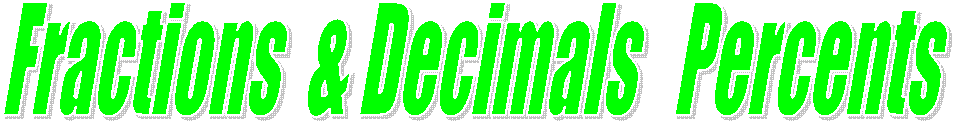 Fractions  and  Decimals 