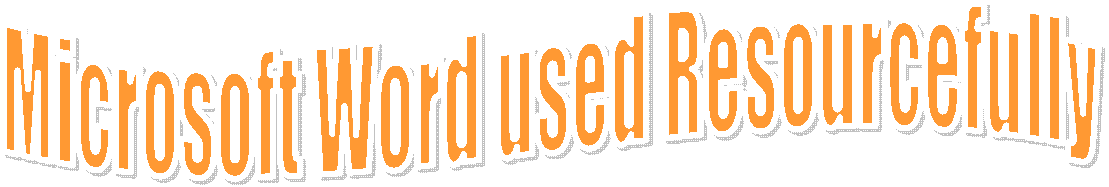 Microsoft Word used Creatively